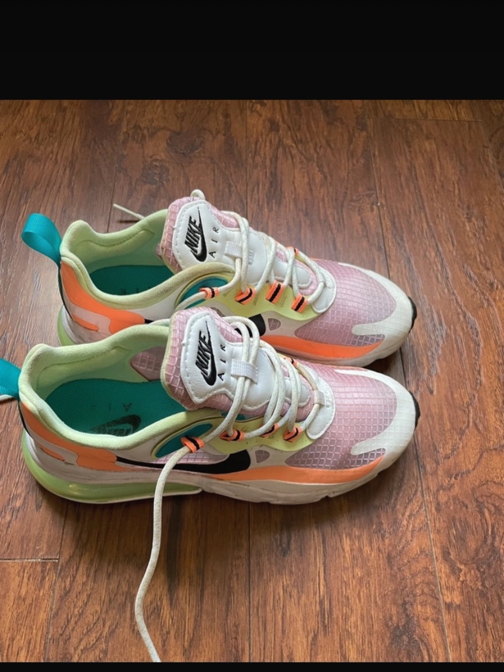 Nike Girls Multi-Accent Athletic Sneakers in Pink, Teal & Orange